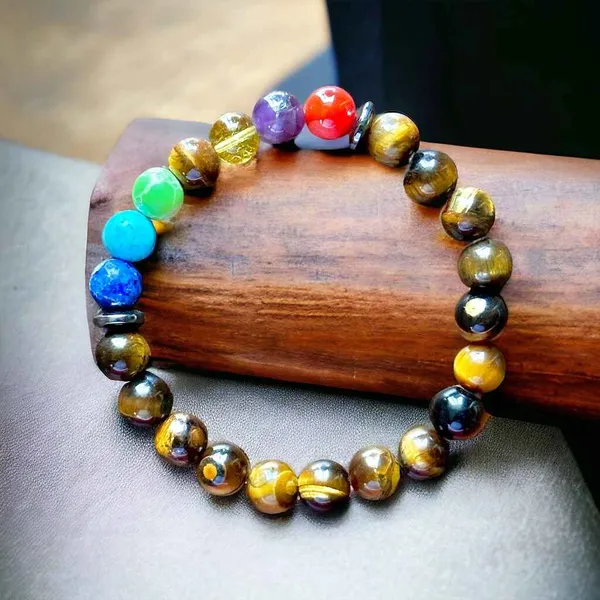Stone_Of_Success_&_Health_7_Chakra_Tiger_Eye_Bracelet