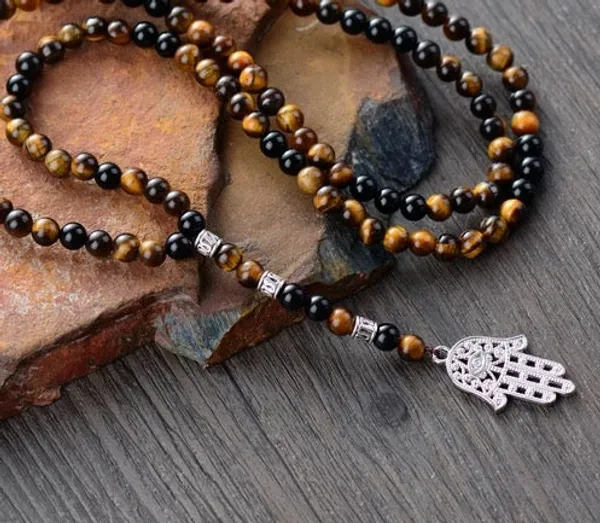Natural_Tiger_Eye_Matt_Agate_Hamsa_Hand_Pendant_Or_Necklace