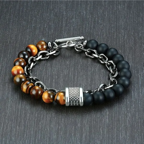 Natural_Tiger_Eye_&_Matt_Agate_Protection_Bracelet