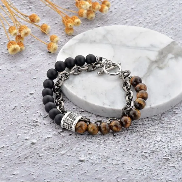 Natural_Tiger_Eye_&_Matt_Agate_Protection_Bracelet