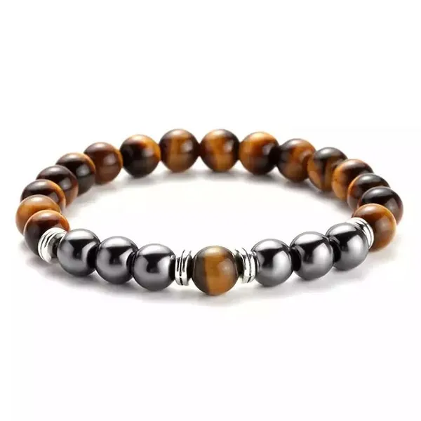 Tiger'S_Eye_&_Hematite_Protection_Bracelet