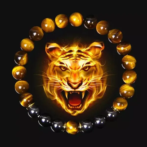 Tiger'S_Eye_&_Hematite_Protection_Bracelet