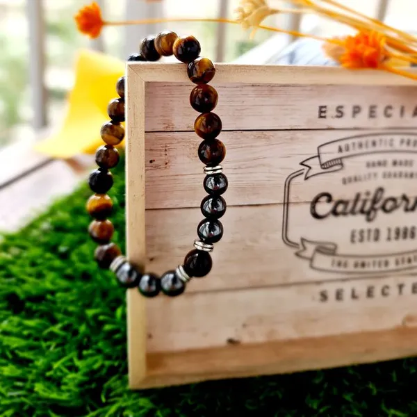 Tiger'S_Eye_&_Hematite_Protection_Bracelet