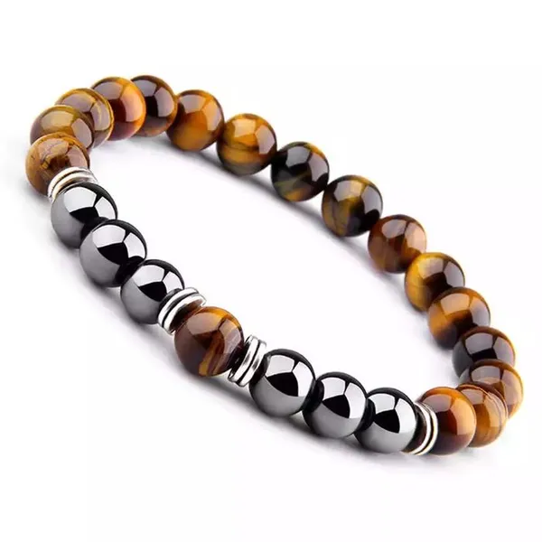 Tiger'S_Eye_&_Hematite_Protection_Bracelet