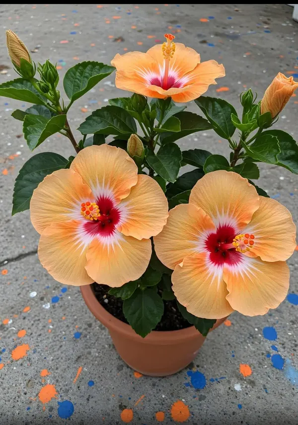 American_Variety_Hibiscus_Flower_Live_Plant