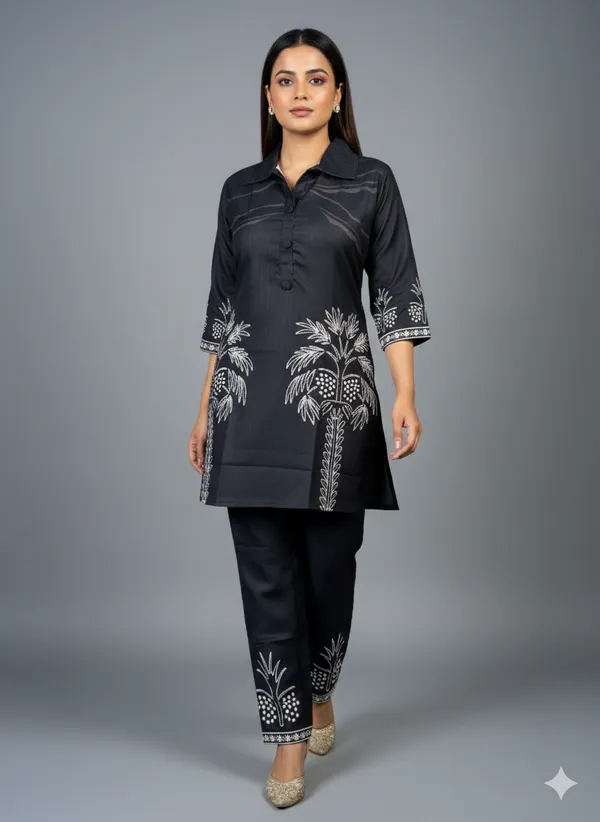 Midnight_Palm_Rayon_Co-Ord_Set_with_Free_Matching_Scrunchies