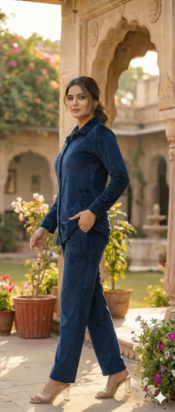 Twilight_Blue(NAVY_BLUE)_VELVET_CO-ORD_SET