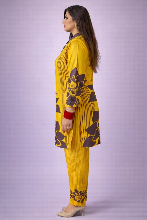 Sunflower_Charm_Rayon_Co-Ord_Set_with_Free_Matching_Scrunchies