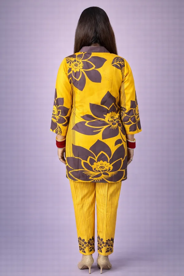 Sunflower_Charm_Rayon_Co-Ord_Set_with_Free_Matching_Scrunchies