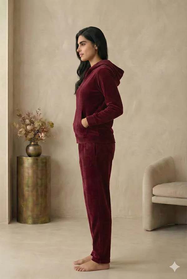 Spiced_Merlot(MAROON)_Valvet_Hoody