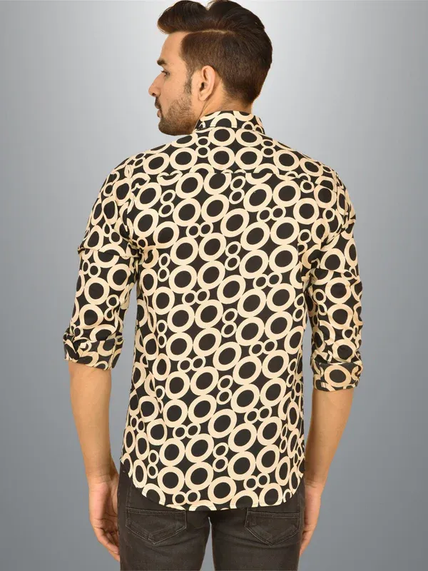 Cream_Crepe_Premium_Shirt_For_Men