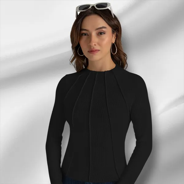 Black_Rib_Cotton_Premium_Full_Sleeve_Top_For_Women_&_Girls
