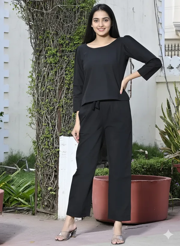 Black_Cotton_Co-Ord_Set__For_Women