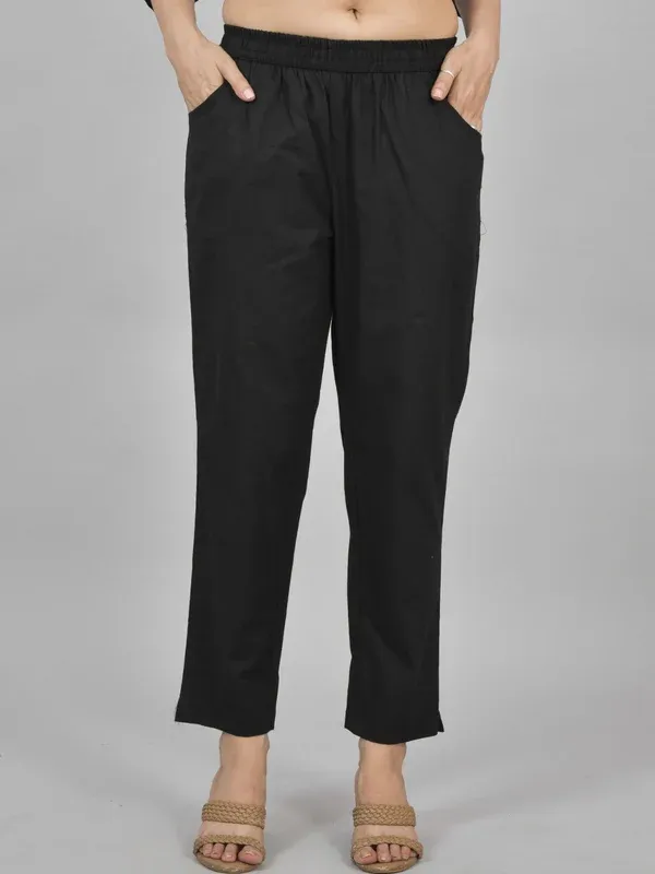 Black__Cotton_Co-Ord_Set__For_Women