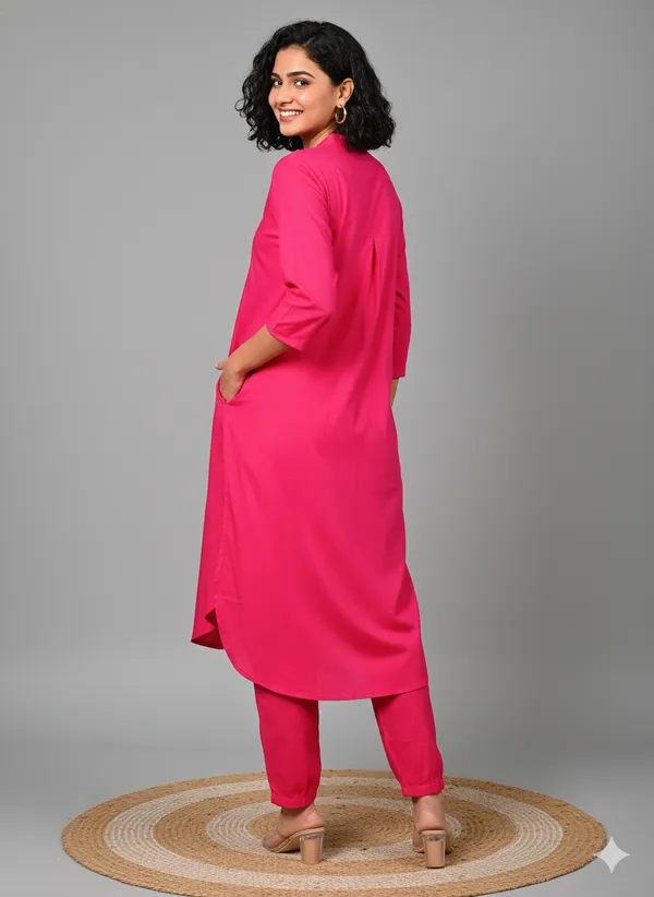 Rani_Piink_Cotton_Co-Ord_Set/Pathani__For_Women