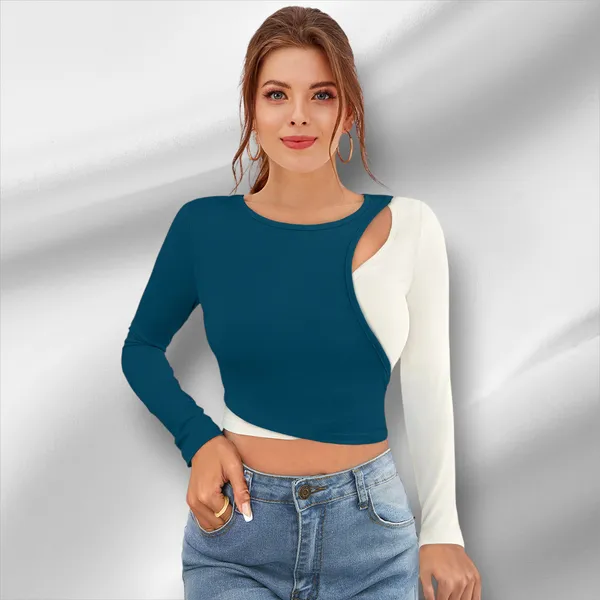 Morpich_Knit_Fabric_Premium_Full_Sleeve_Crop_Top_For_Women_&_Girls
