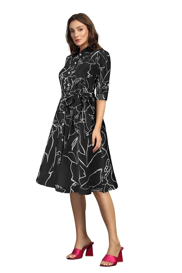 Black_Ruby_Cotton_Premium_Knee_Length_Dress_For_Women_&_Girls