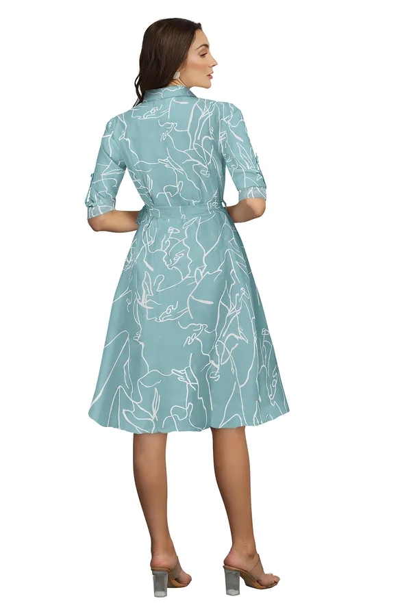 Light_Blue_Ruby_Cotton_Premium_Knee_Length_Dress_For_Women_&_Girls
