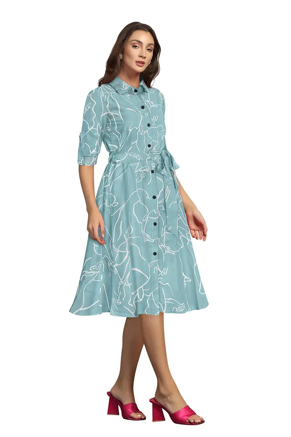 Light_Blue_Ruby_Cotton_Premium_Knee_Length_Dress_For_Women_&_Girls