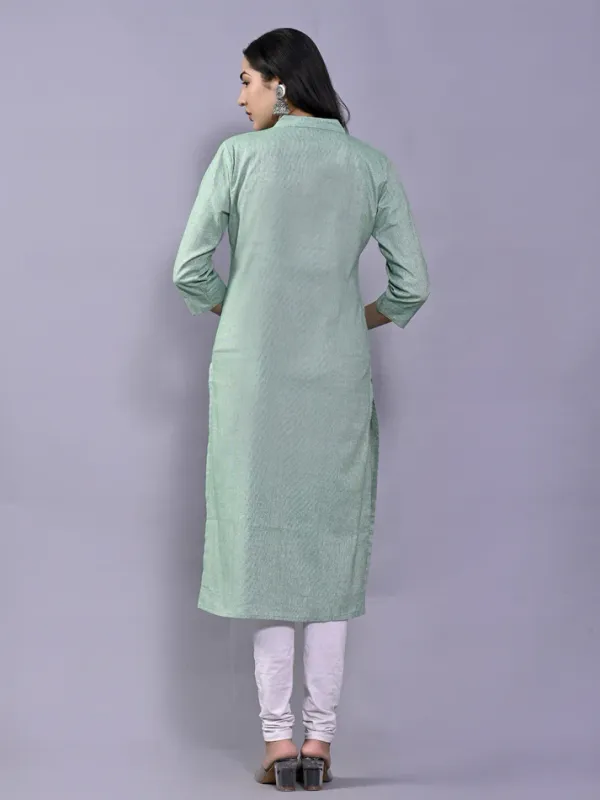 Green_Khadi_Cotton_Premium_Kurti_For_Women_&_Girls