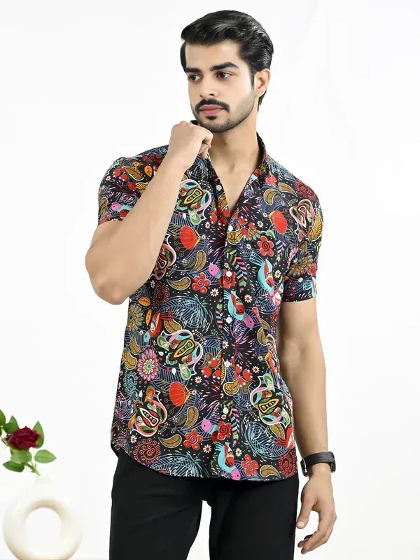 Black_Crepe_Premium_Shirt_For_Men