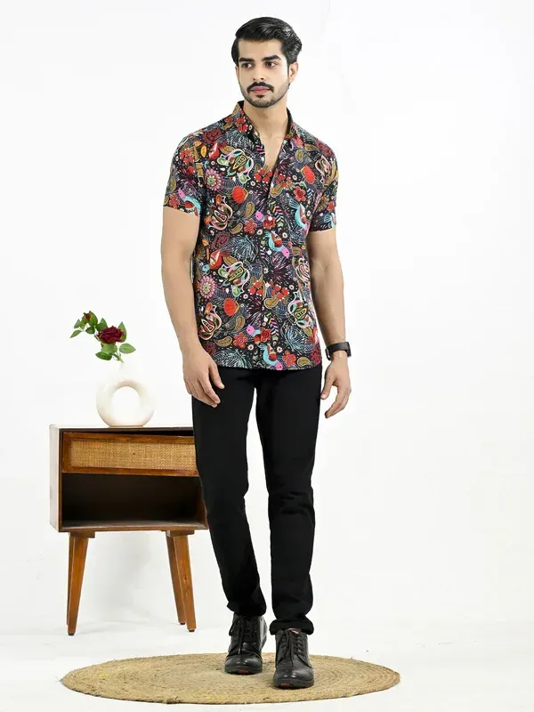 Black_Crepe_Premium_Shirt_For_Men