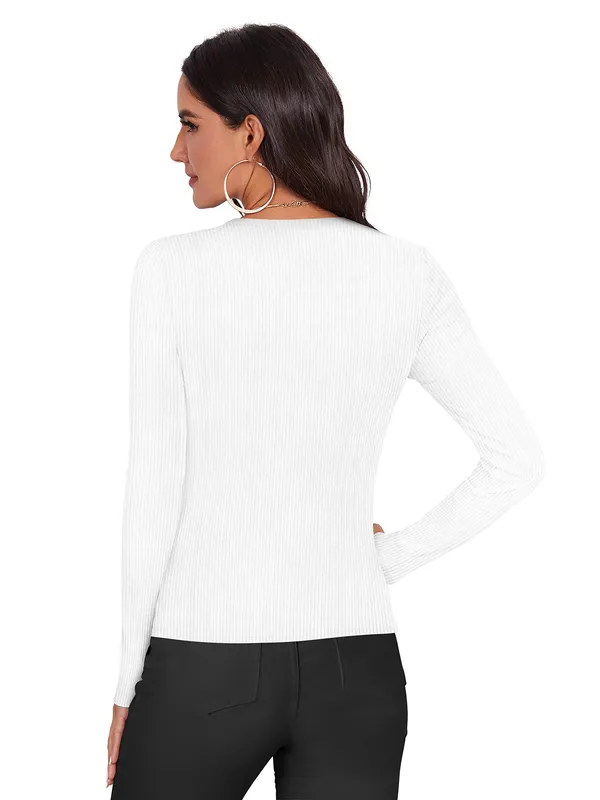 White_Rib_Cotton_Premium_Full_Sleeve_Top_For_Women_&_Girls