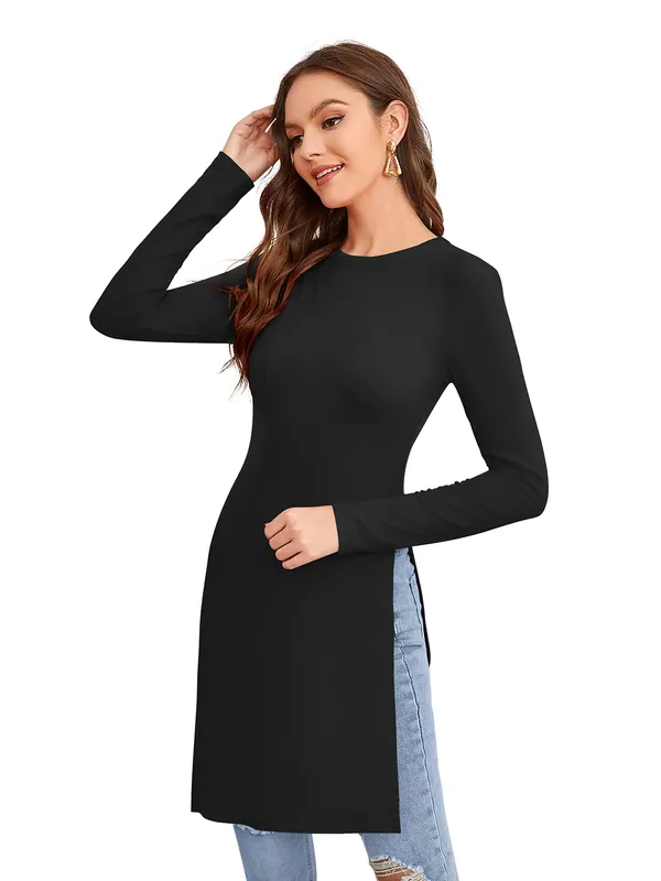 Black_Knit_Fabric_Premium_Full_Sleeve_Top_For_Women_&_Girls