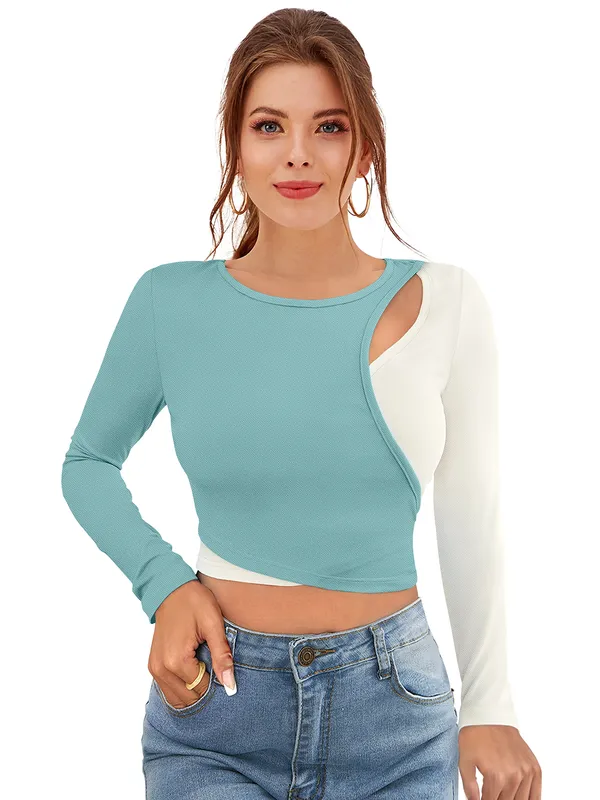 Aqua_Knit_Fabric_Premium_Full_Sleeve_Crop_Top_For_Women_&_Girls