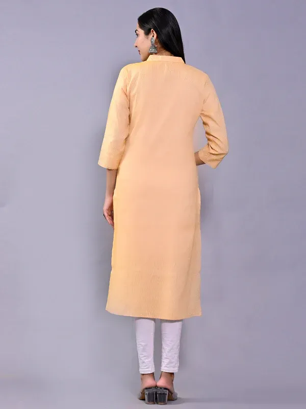 Yellow_Khadi_Cotton_Premium_Kurti_For_Women_&_Girls