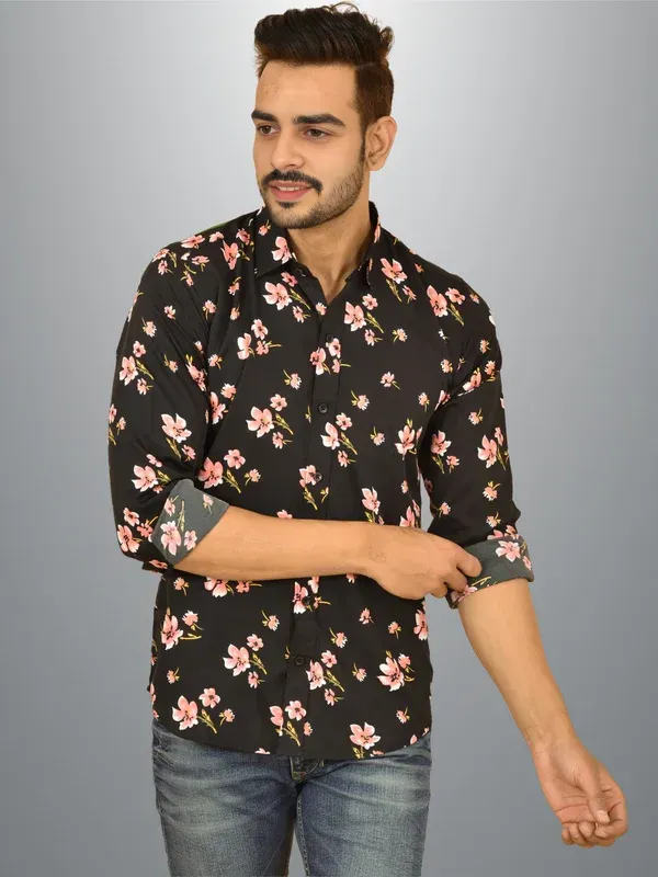 Black_Crepe_Premium_Shirt_For_Men