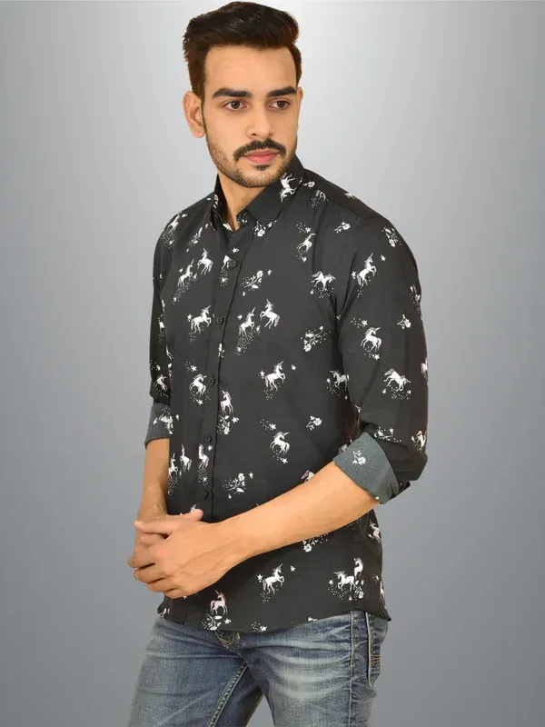 Black_Crepe_Premium_Shirt_For_Men