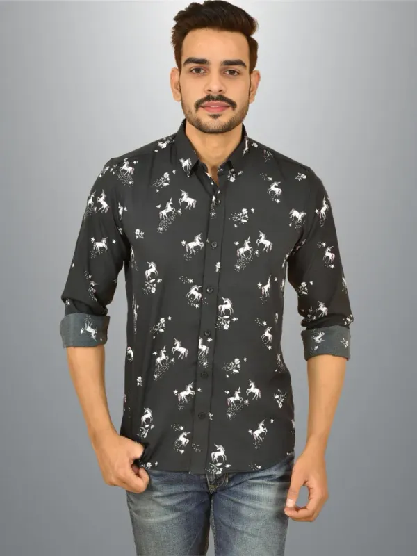 Black_Crepe_Premium_Shirt_For_Men