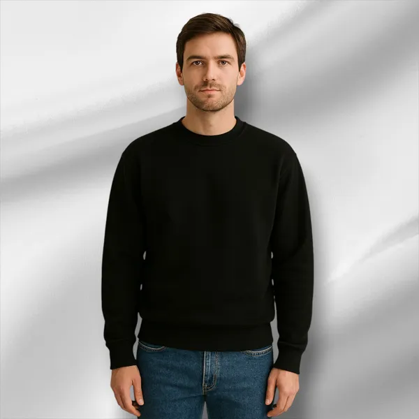 Black_Cotton_Fleece_Premium_Sweatshirt_For_Men