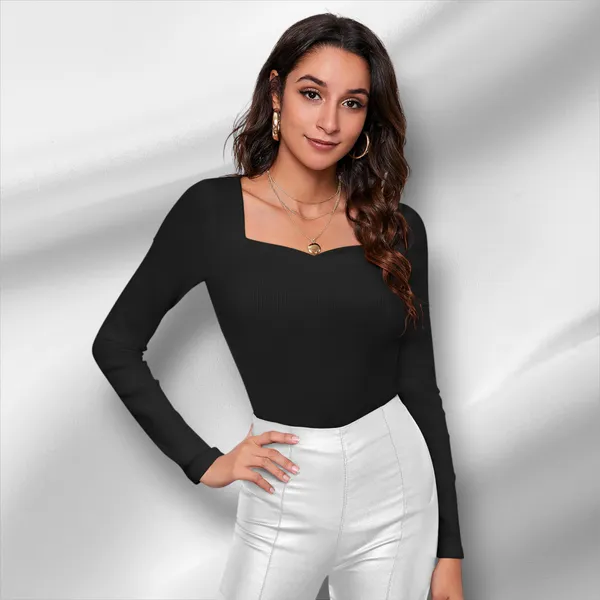 Black_Rib_Cotton_Premium_Full_Sleeve_Top_For_Women_&_Girls