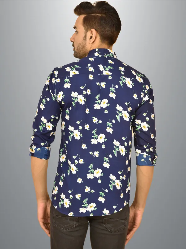 Blue_Crepe_Premium_Shirt_For_Men