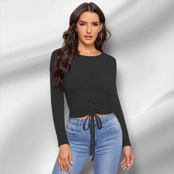 Black_Knit_Fabric_Premium_Full_Sleeve_Top_For_Women_&_Girls