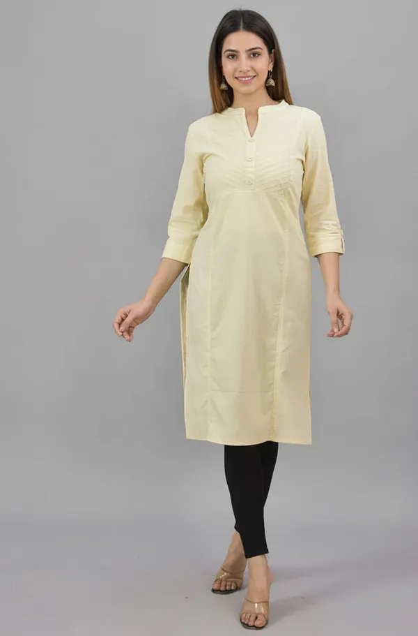 Beige_Cotton_Premium_Kurti_For_Women_&_Girls