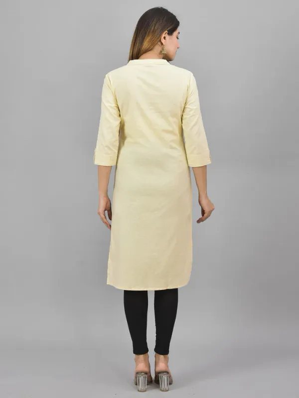 Beige_Cotton_Premium_Kurti_For_Women_&_Girls