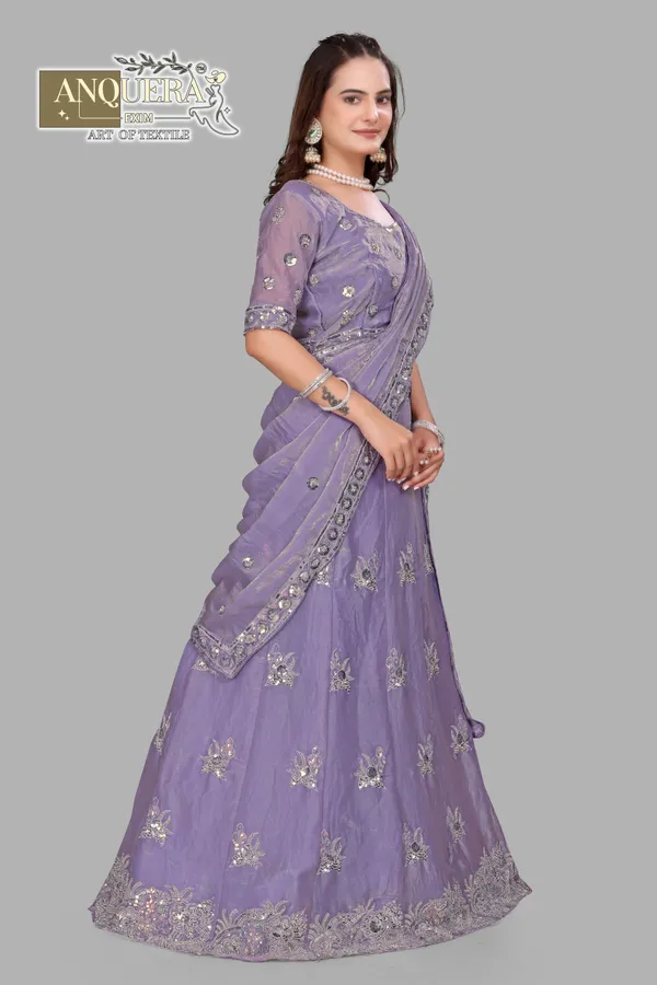 Lavender_Ultra_Satin_&_Net_Semi-Stitched_Lehenga_Set_For_Women