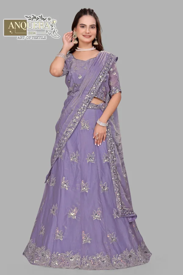Lavender_Ultra_Satin_&_Net_Semi-Stitched_Lehenga_Set_For_Women
