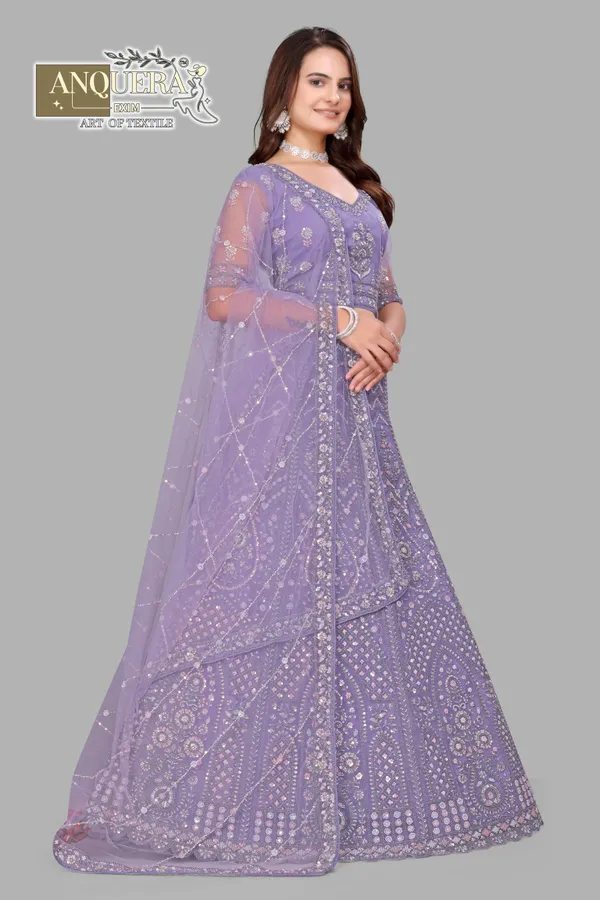 Lavender_Ultra_Satin_&_Net_Semi-Stitched_Lehenga_Set_For_Women