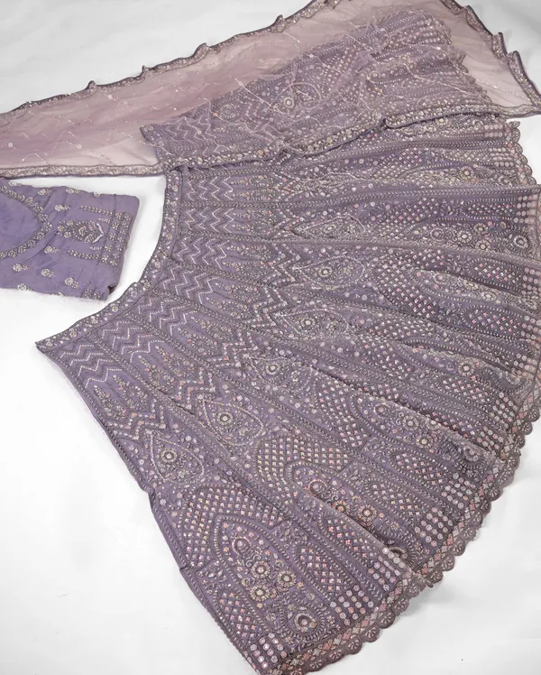 Lavender_Ultra_Satin_&_Net_Semi-Stitched_Lehenga_Set_For_Women