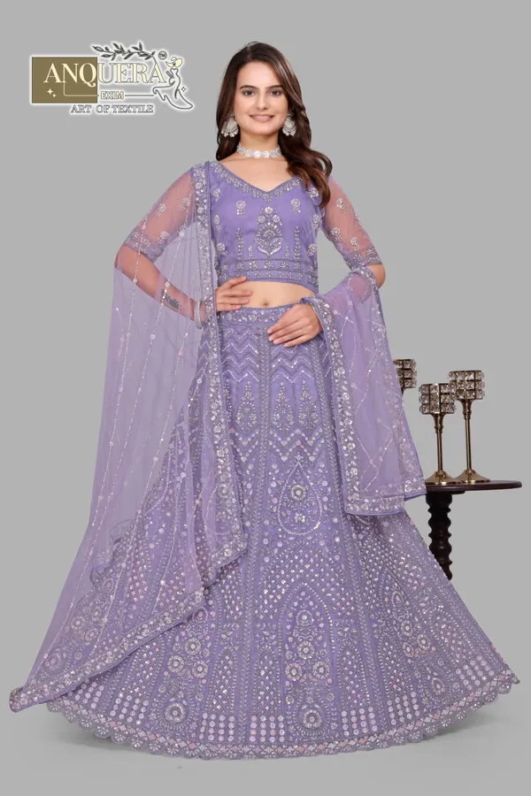 Lavender_Ultra_Satin_&_Net_Semi-Stitched_Lehenga_Set_For_Women