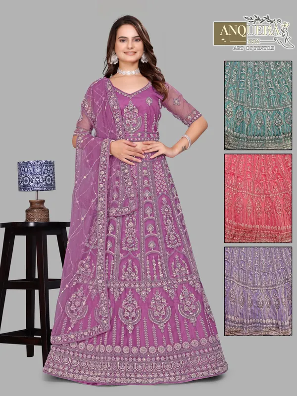 Lavender_Ultra_Satin_&_Net_Semi-Stitched_Lehenga_Set_For_Women