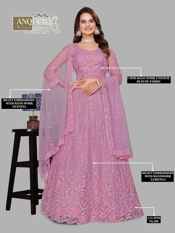 Lavender_Ultra_Satin_&_Net_Semi-Stitched_Lehenga_Set_For_Women