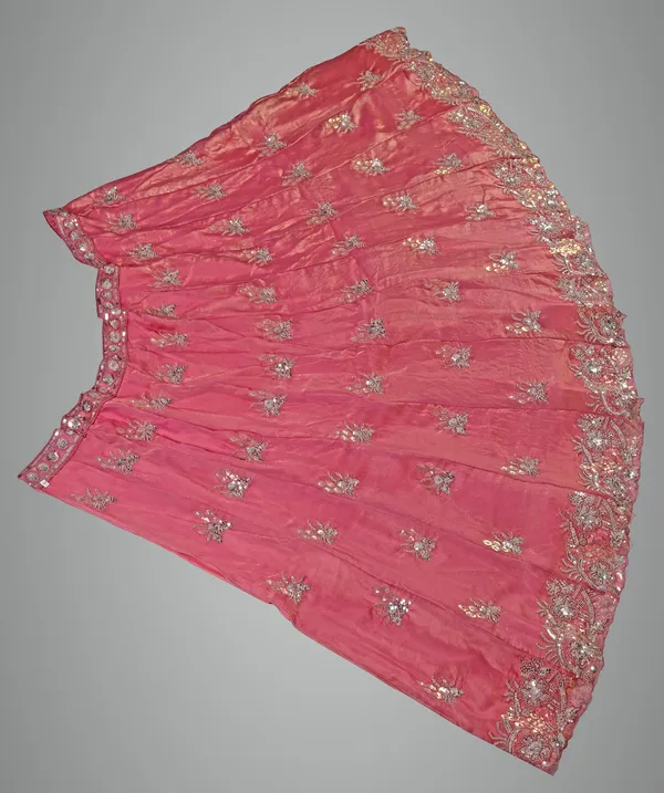 Pink_Ultra_Satin_&_Net_Semi-Stitched_Lehenga_Set_For_Women