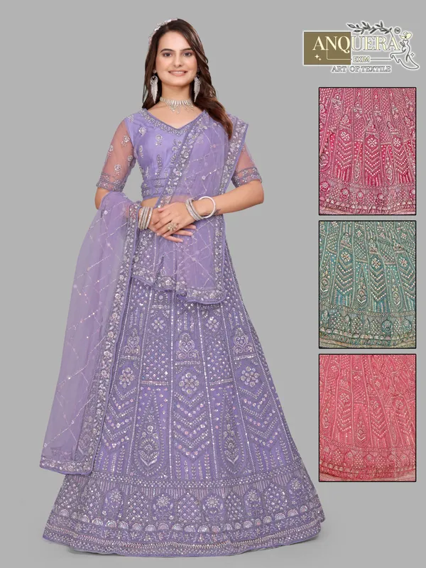 Lavender_Ultra_Satin_&_Net_Semi-Stitched_Lehenga_Set_For_Women