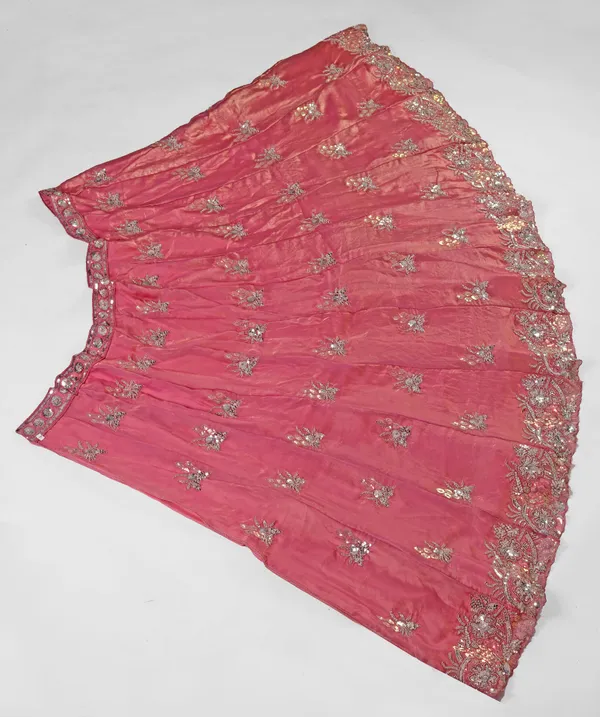 Pink_Ultra_Satin_&_Net_Semi-Stitched_Lehenga_Set_For_Women