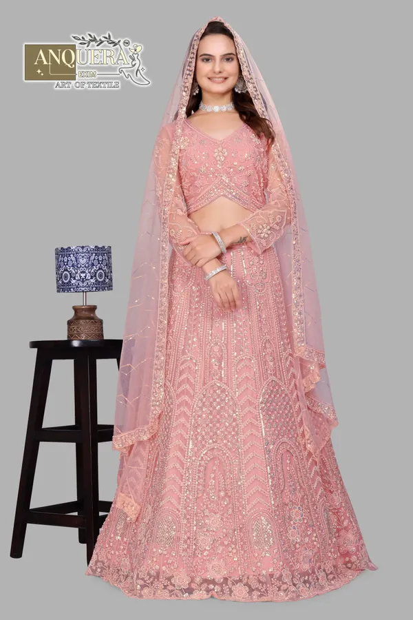 Pink_Ultra_Satin_&_Net_Semi-Stitched_Lehenga_Set_For_Women